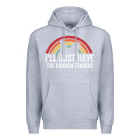 Heather Grey I'll Just Have The Chicken Tenders Premium Hoodie - lanVoArt