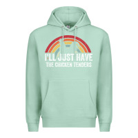Seafoam I'll Just Have The Chicken Tenders Premium Hoodie - lanVoArt