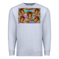 Heather Grey lion Premium Sweatshirt - Artiststas