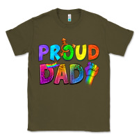 Army Green Proud Dad Classic Tee - NancyCooperArtShop