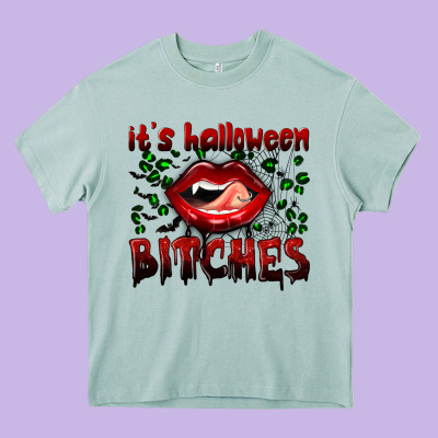 It's Halloween Bitches Heavy Core Tee Designed By Bundleandbundleshop