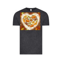Vintage Black fall heart with leopard Vintage Tee - TumblerDesignByShophia