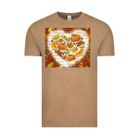 Vintage Coffee fall heart with leopard Vintage Tee - TumblerDesignByShophia