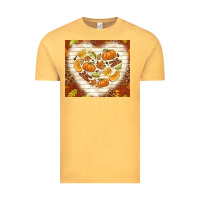 Vintage Mustard fall heart with leopard Vintage Tee - TumblerDesignByShophia