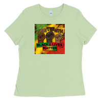 Matcha juneteenth black lives matter mug  coaster Ladies Tee - BarkalooDesign