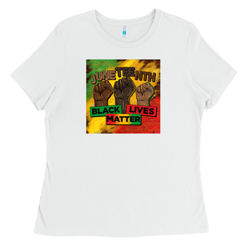 Juneteenth Black Lives Matter Mug  Coaster Ladies Tee by BarkalooDesign | Teevron