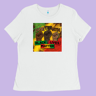 Juneteenth Black Lives Matter Mug  Coaster Ladies Tee Designed By Barkaloodesign
