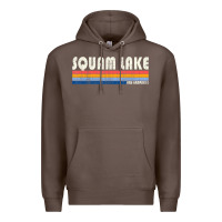Coffee Vintage 70S 80S Style Squam Lake Nh Premium Hoodie - lanVoArt