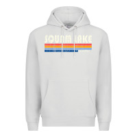 Dove Grey Vintage 70S 80S Style Squam Lake Nh Premium Hoodie - lanVoArt