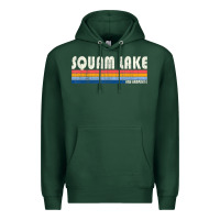 Sports Green Vintage 70S 80S Style Squam Lake Nh Premium Hoodie - lanVoArt
