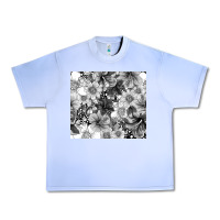 Grape Ice black and white floral Urban Heavy Tee - TumblerDesignByShophia