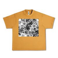 Peanut Butter black and white floral Urban Heavy Tee - TumblerDesignByShophia