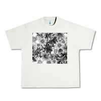 Pistachio black and white floral Urban Heavy Tee - TumblerDesignByShophia