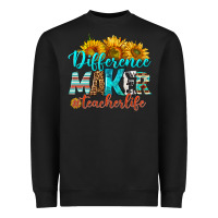 Black difference maker teacher life Heavyweight Sweatshirt - BundleAndBundleShop