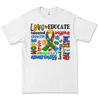 White autism awareness typography Premium Tee - Artiststas