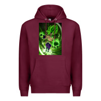 Burgundy legendary broly supersaiyajin poster travel Premium Hoodie - lanVoArt