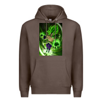 Coffee legendary broly supersaiyajin poster travel Premium Hoodie - lanVoArt