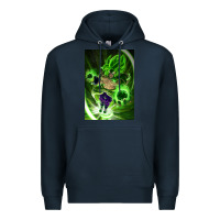 Navy legendary broly supersaiyajin poster travel Premium Hoodie - lanVoArt