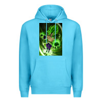Ocean Blue legendary broly supersaiyajin poster travel Premium Hoodie - lanVoArt