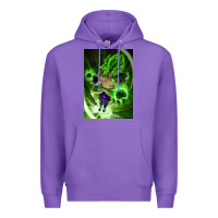 Purple legendary broly supersaiyajin poster travel Premium Hoodie - lanVoArt