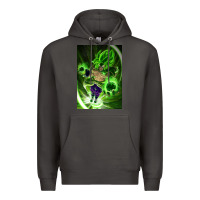 Smoke legendary broly supersaiyajin poster travel Premium Hoodie - lanVoArt