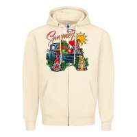 Sandshell summer gnomes  truck Zipper Hoodie - CowhideDigitalArt