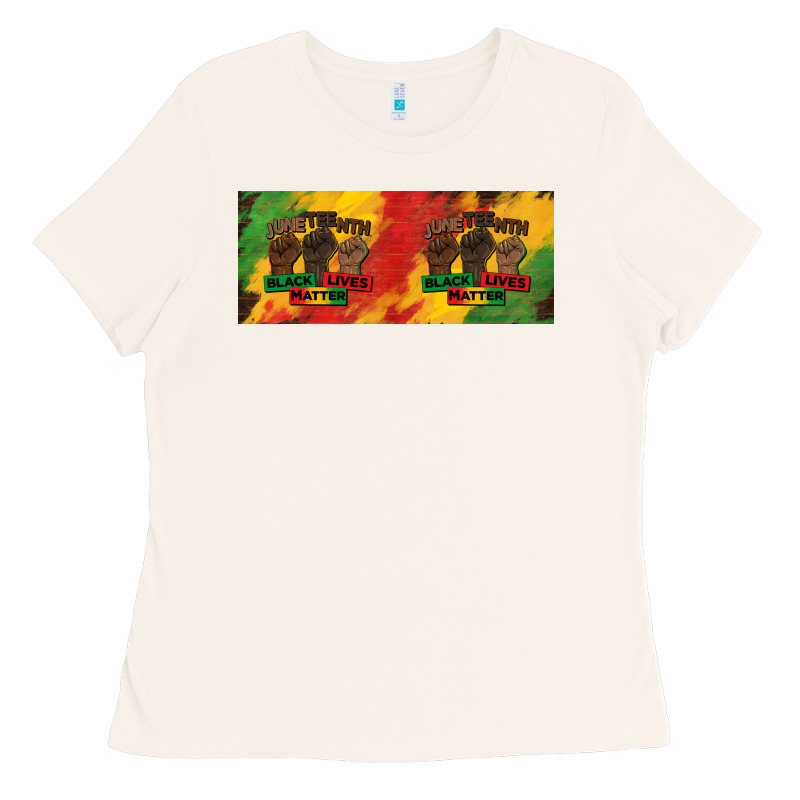 Juneteenth Black Lives Matter 15 Oz Mug Ladies Tee by BarkalooDesign | Teevron
