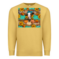 Antique Gold Cow fall pumpkin Premium Sweatshirt - Artiststas