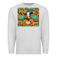 Dove Grey Cow fall pumpkin Premium Sweatshirt - Artiststas