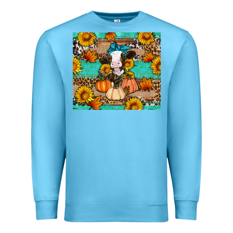 Cow Fall Pumpkin Premium Sweatshirt by Artiststas | Teevron
