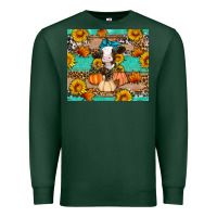 Sports Green Cow fall pumpkin Premium Sweatshirt - Artiststas