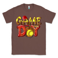 Chestnut Game Day Softball Classic Tee - NancyCooperArtShop