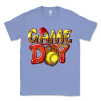 Colony Blue Game Day Softball Classic Tee - NancyCooperArtShop