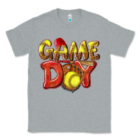 Heather Grey Game Day Softball Classic Tee - NancyCooperArtShop