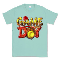 Seafoam Game Day Softball Classic Tee - NancyCooperArtShop