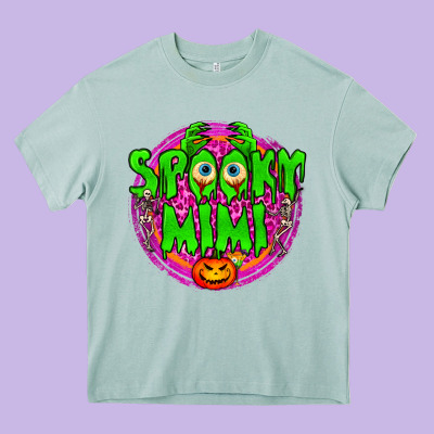 Spooky Mimi Heavy Core Tee Designed By Bundleandbundleshop