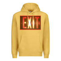 Antique Gold exit sign   hippie Premium Hoodie - lanVoArt
