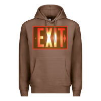 Chestnut exit sign   hippie Premium Hoodie - lanVoArt