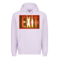 Lilac exit sign   hippie Premium Hoodie - lanVoArt