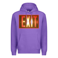Exit Sign   Hippie Premium Hoodie | Teevron
