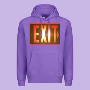 Exit Sign   Hippie Premium Hoodie Designed By Lanvoart