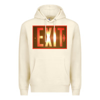 Sandshell exit sign   hippie Premium Hoodie - lanVoArt