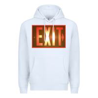 White exit sign   hippie Premium Hoodie - lanVoArt