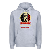Heather Grey dennycranedennycranethepresidentlocknload   music Premium Hoodie - lanVoArt