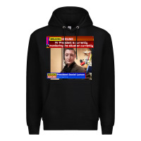 Black daniel larson monitoring the situation   vintage Premium Hoodie - lanVoArt