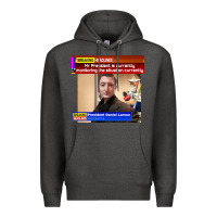 Charcoal Heather daniel larson monitoring the situation   vintage Premium Hoodie - lanVoArt