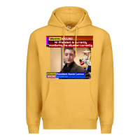 Mustard daniel larson monitoring the situation   vintage Premium Hoodie - lanVoArt