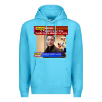 Ocean Blue daniel larson monitoring the situation   vintage Premium Hoodie - lanVoArt