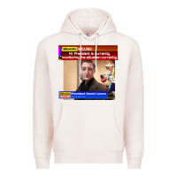 Pale Pink daniel larson monitoring the situation   vintage Premium Hoodie - lanVoArt