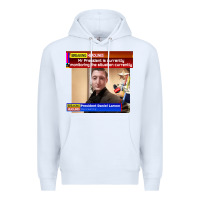 White daniel larson monitoring the situation   vintage Premium Hoodie - lanVoArt